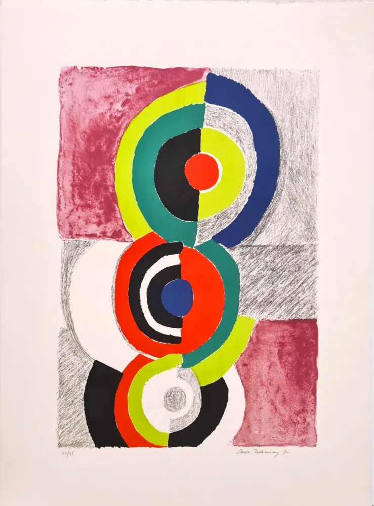 Litografia Delaunay - Les Trois Grâces 