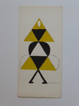 Litografia Delaunay - Projet de costume 