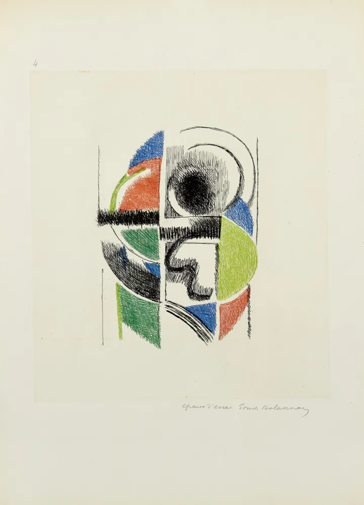 Incisione Delaunay - Rythme coloré