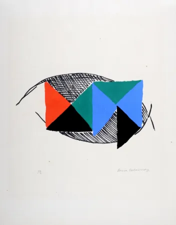 Litografia Delaunay - Rythmes, 1966 - Hand-signed