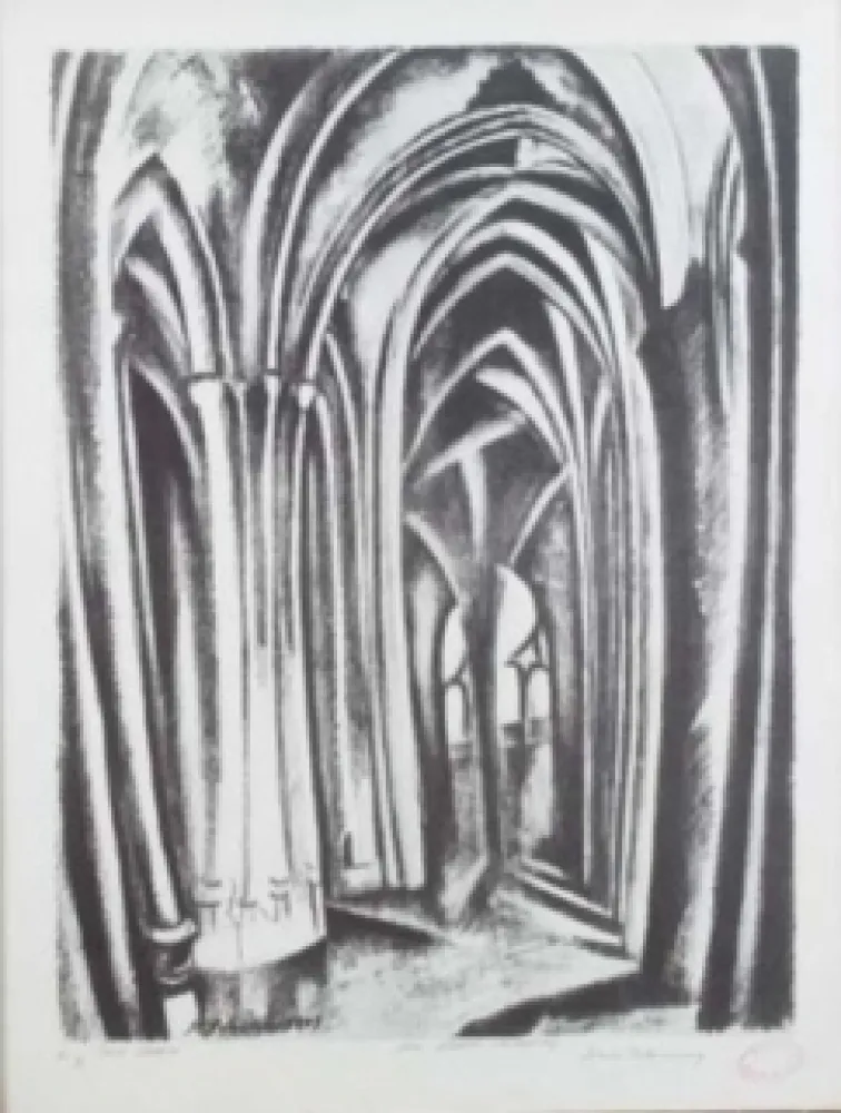 Litografia Delaunay - Saint severin