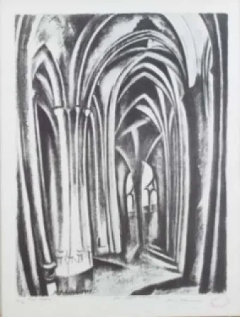 Litografia Delaunay - Saint severin