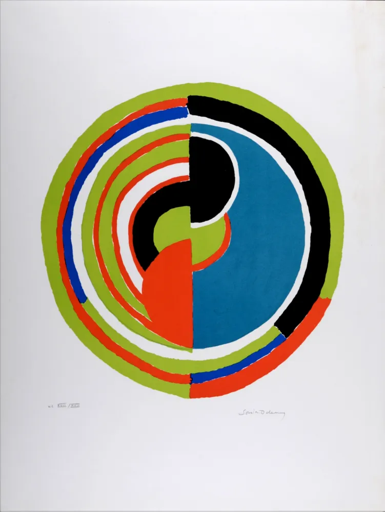 Litografia Delaunay - Signal, 1974 - Hand-signed