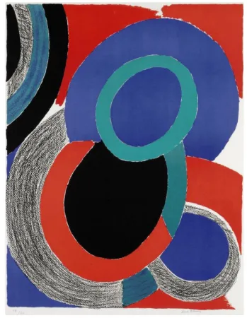 Litografia Delaunay - Vol de nuit