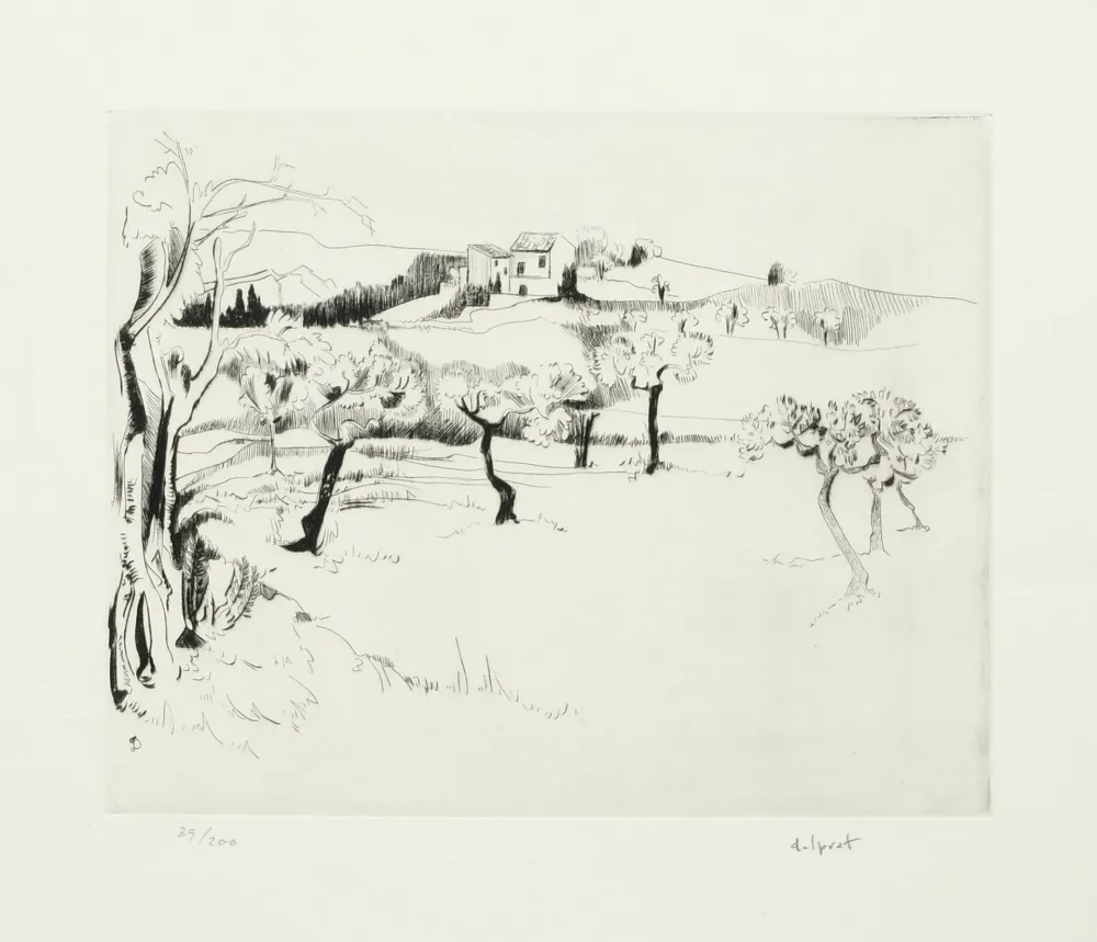 Acquaforte Delprat - Paysage