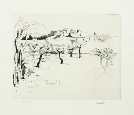 Acquaforte Delprat - Paysage