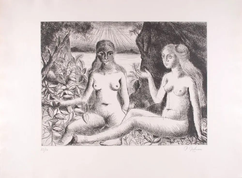 Acquaforte Delvaux - La Dispute