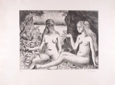 Acquaforte Delvaux - La Dispute