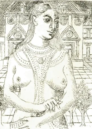 Incisione Delvaux - Senza titolo