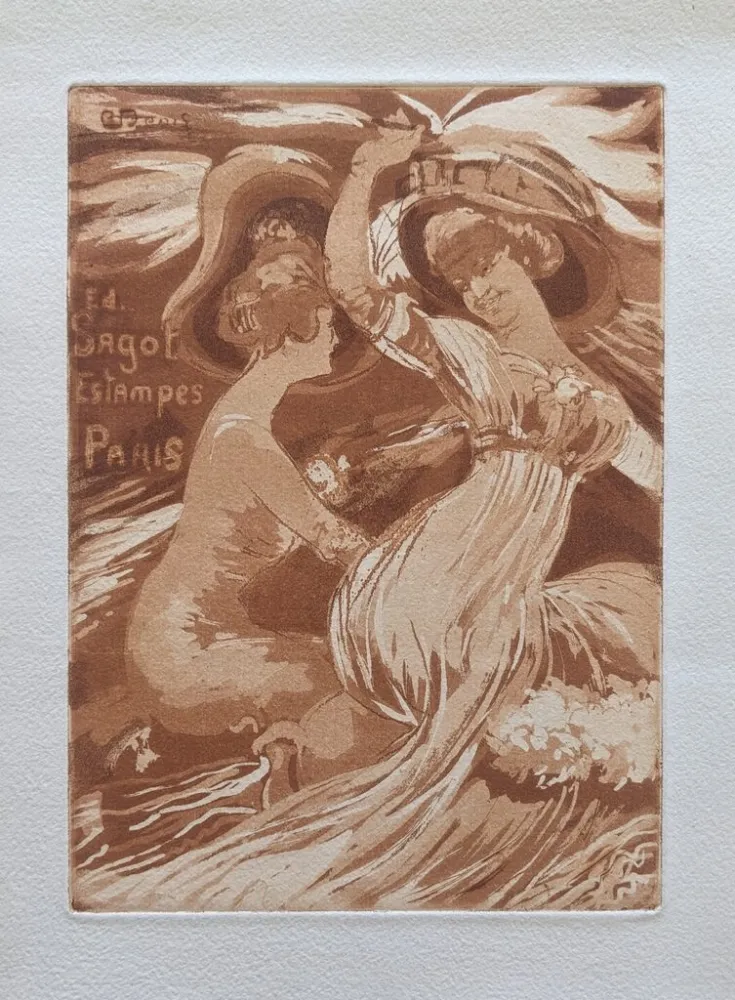 Acquatinta Denis - Edmond Sagot Estampes Paris