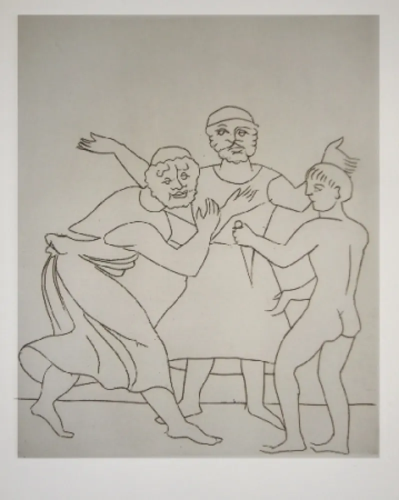 Incisione Derain - Le satyricon  36 eaux-fortes