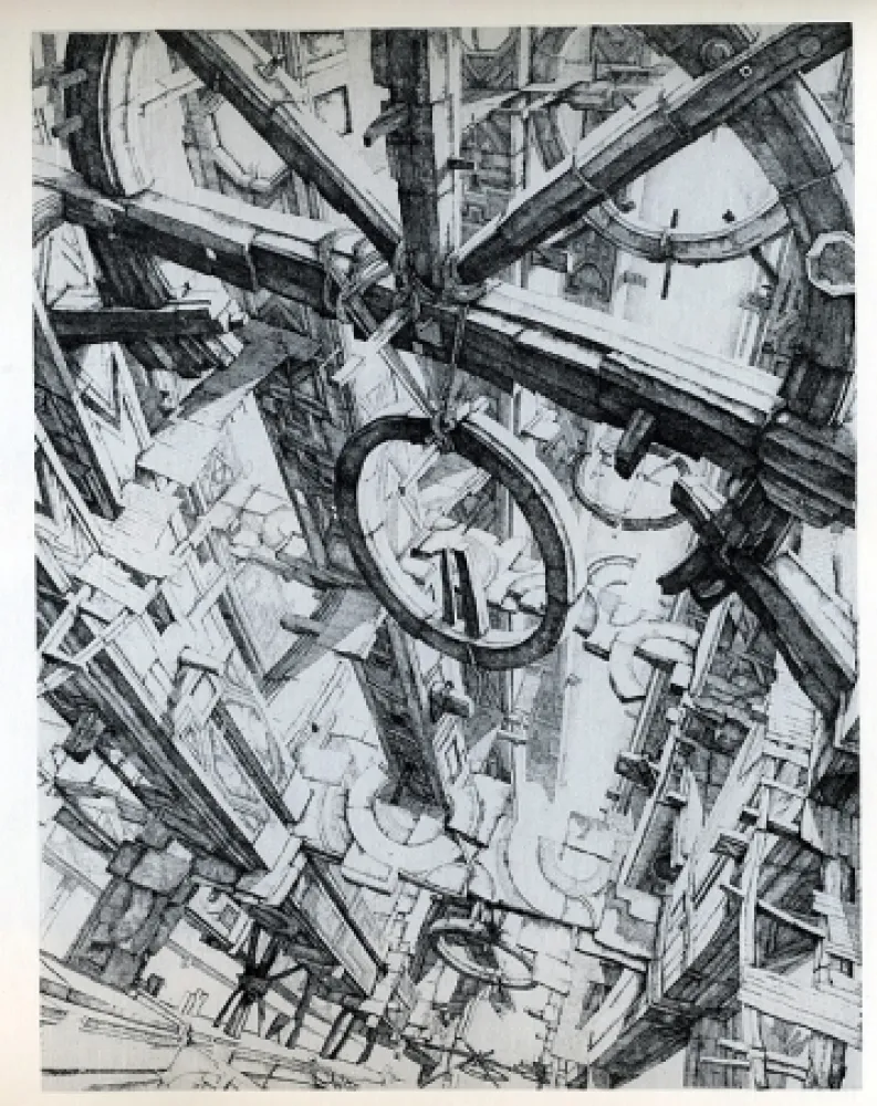 Incisione Desmazières - Les Roues