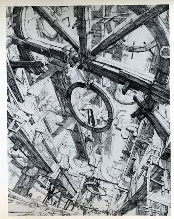 Incisione Desmazières - Les Roues