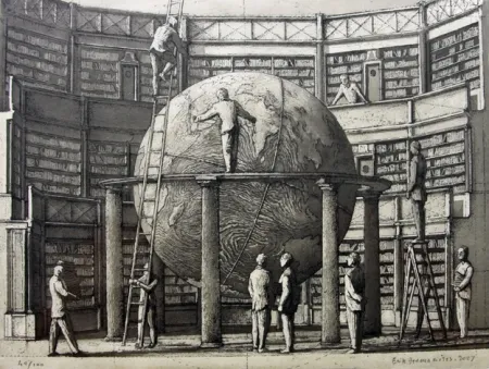 Acquaforte E Acquatinta Desmazières - Theatre de Geographie