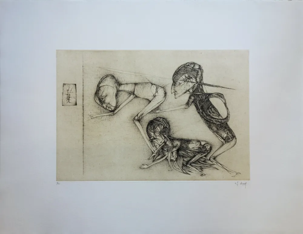 Incisione Deux - Le miroir