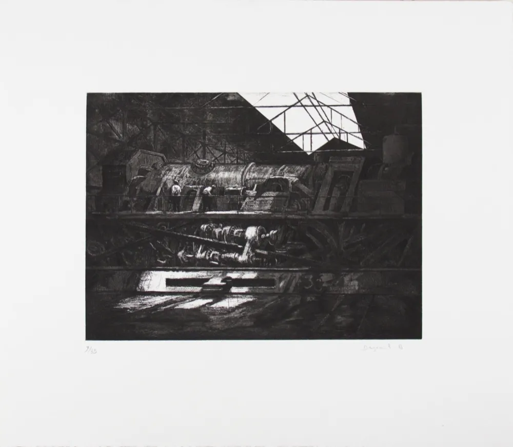 Acquaforte Deyrail - Locomotive