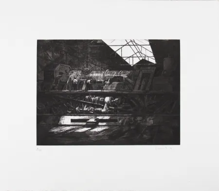 Acquaforte Deyrail - Locomotive