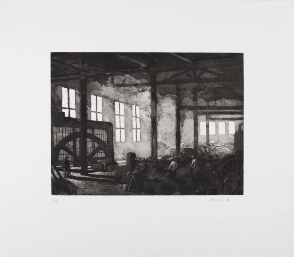 Acquaforte Deyrail - Vue d' atelier