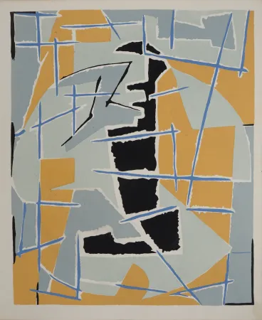 Litografia Deyrolle - Faille, Sujet abstrait