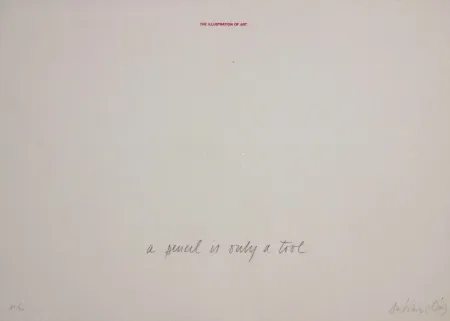 Serigrafia Dias - A pencil is a tool