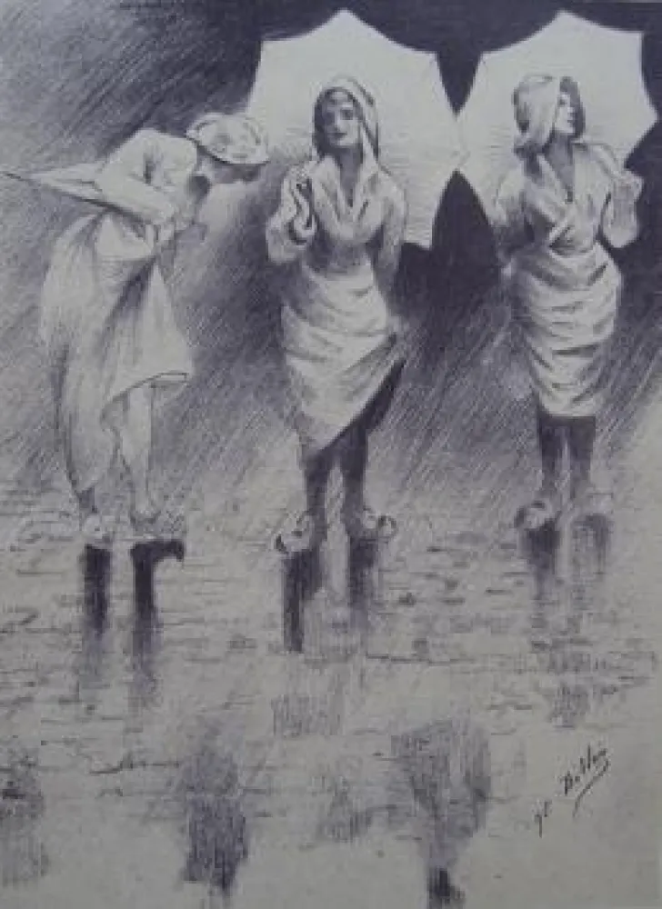 Litografia Dillon - Pluviôse / Rainy