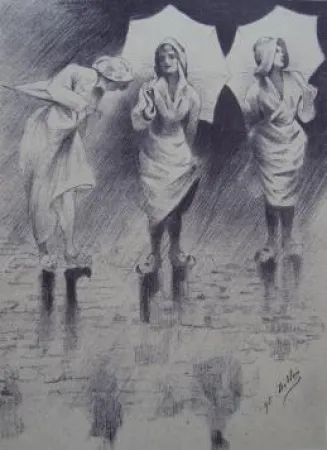 Litografia Dillon - Pluviôse / Rainy