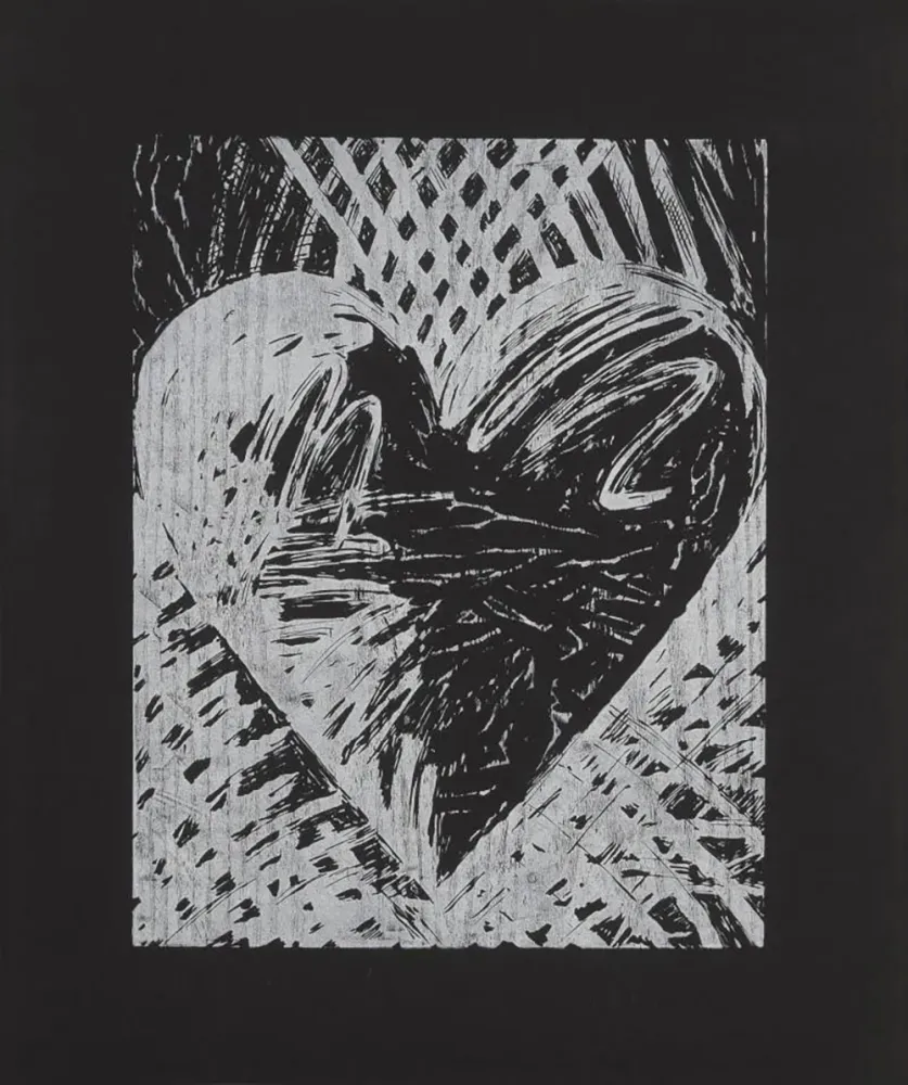 Incisione Su Legno Dine - A Night Woodcut