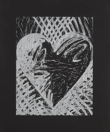 Incisione Su Legno Dine - A Night Woodcut