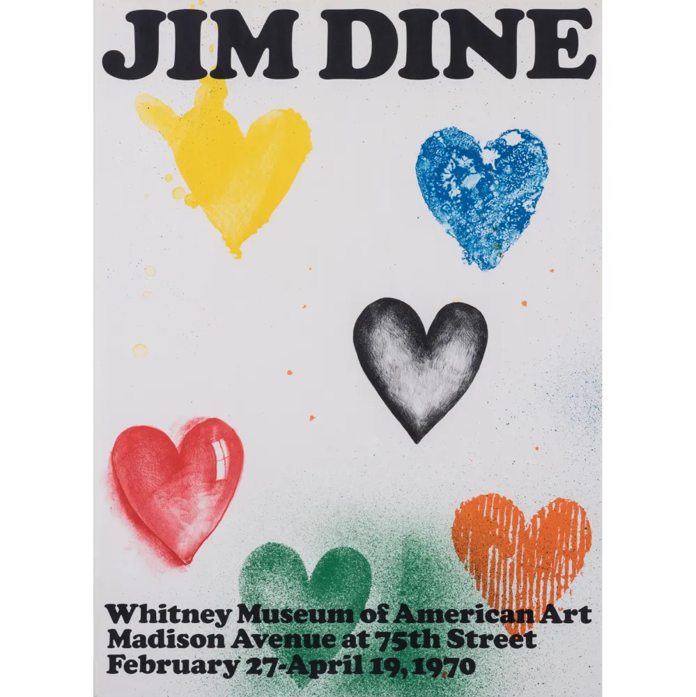 Manifesti Dine - Coeurs pour le Whitney