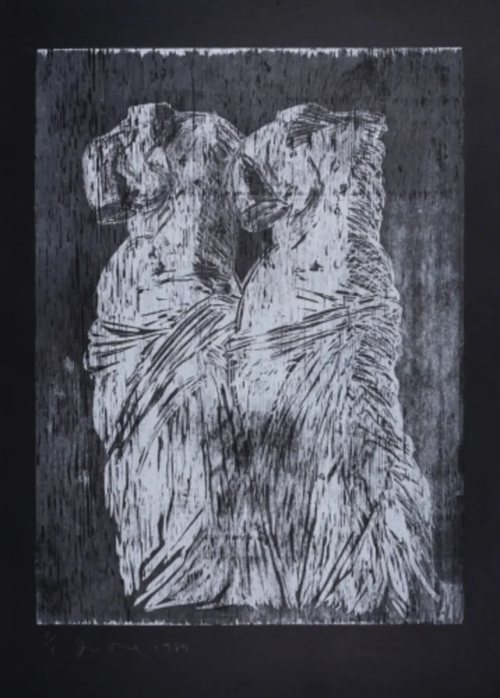 Incisione Su Legno Dine - Double Venus Woodcut II