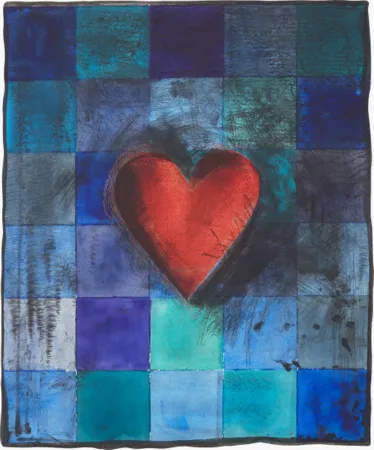 Incisione Su Legno Dine - Hart in Blu 