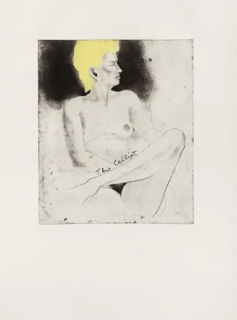 Incisione Dine - The Cellist