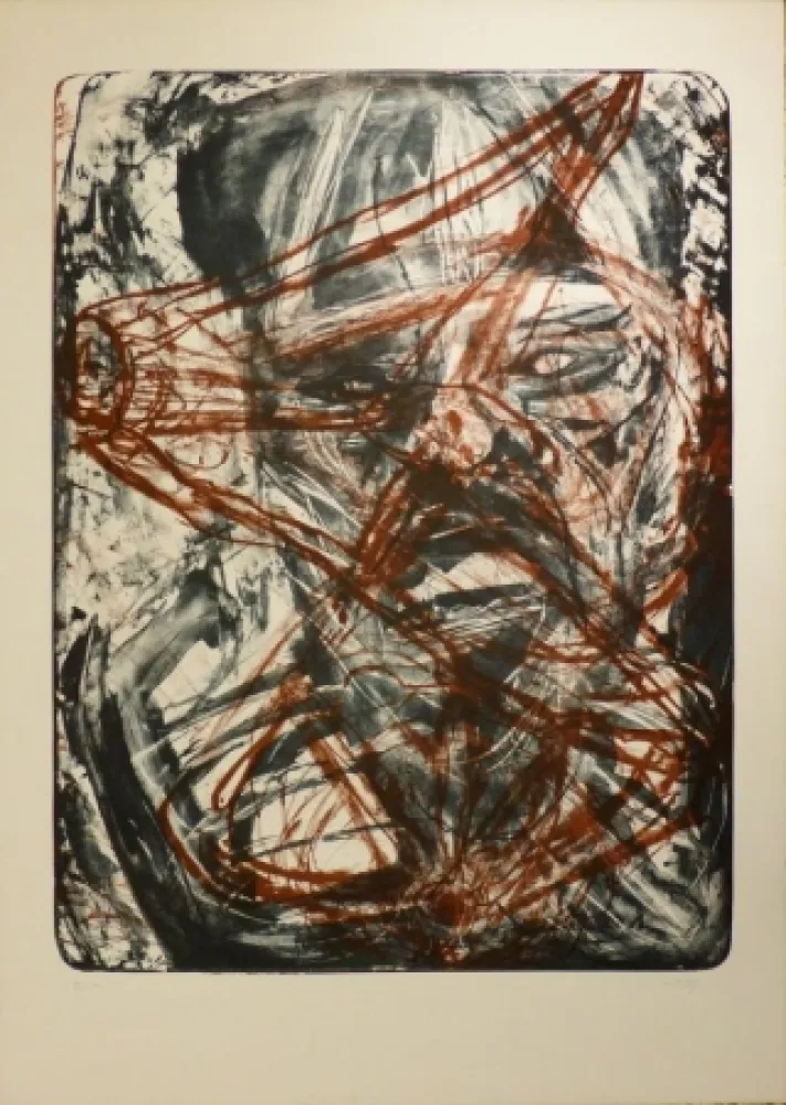 Litografia Disler - Visage