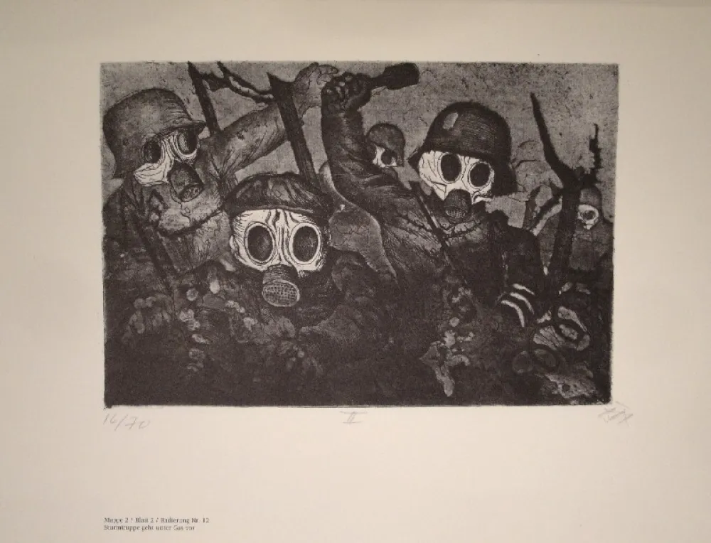 Libro Illustrato Dix - Der Krieg