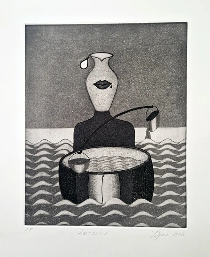 Acquaforte E Acquatinta Djak - Aquarius