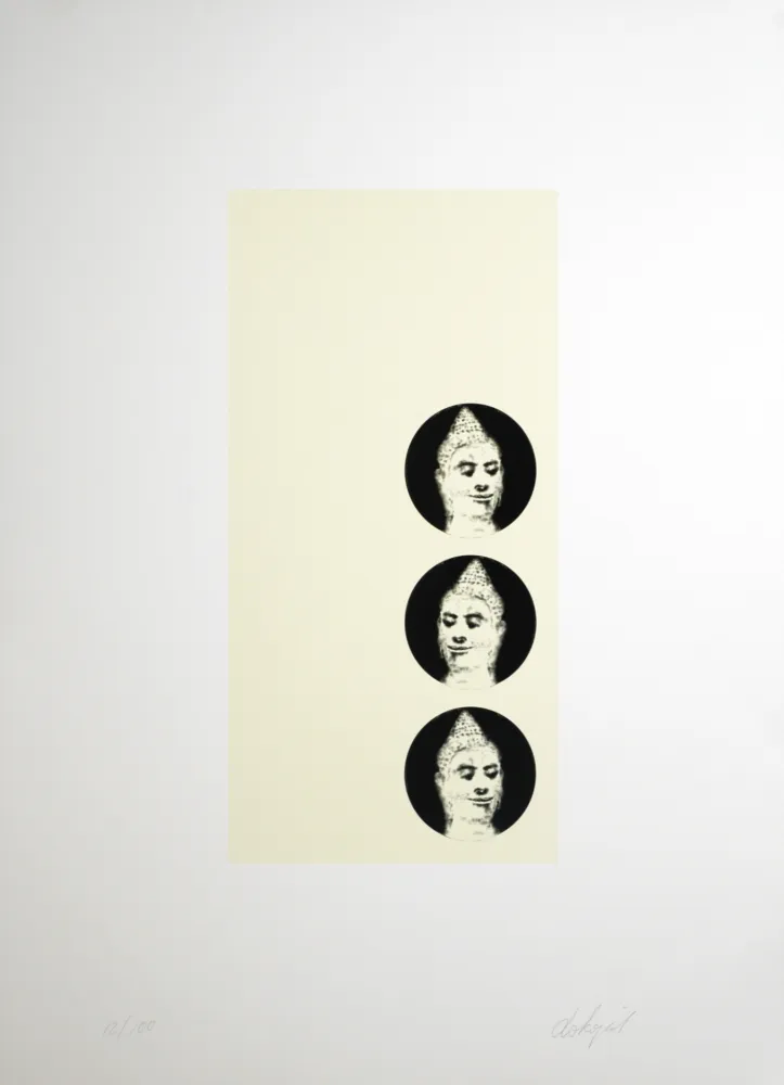 Litografia Dokoupil - Buddha, 1995