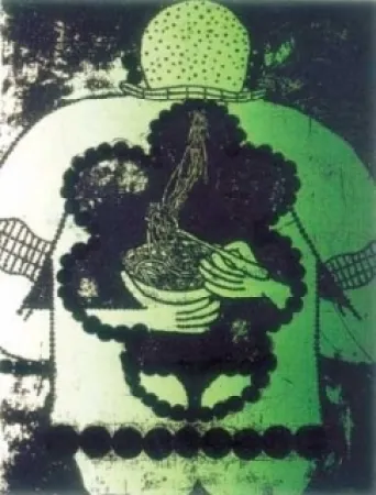 Litografia Dokoupil - Mangeur de spaghettis