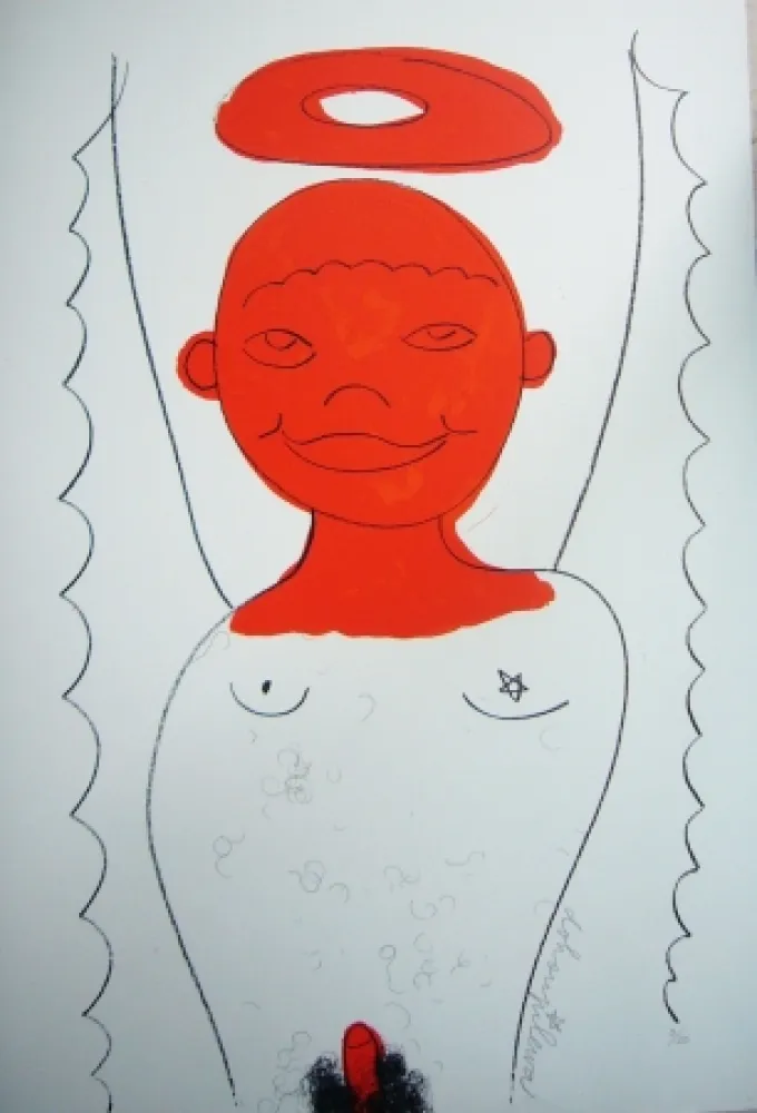 Litografia Dokoupil - Petit ange