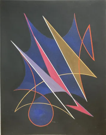 Non Tecnico Domela - Gouache sur carton. 1950