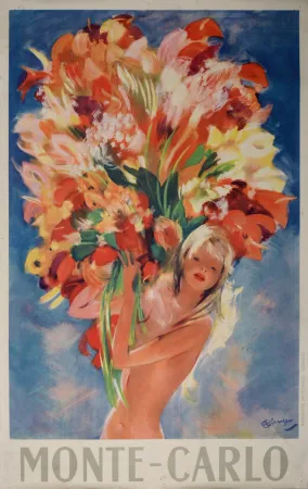 Litografia Domergue - Monte-Carlo, c. 1950 - Large!