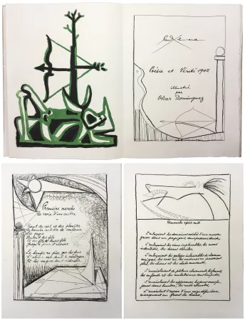 Libro Illustrato Dominguez - Paul Éluard : POÉSIE ET VÉRITÉ 1942. 31 gravures originales (1947)