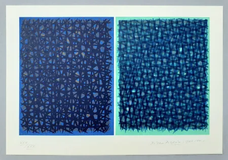 Serigrafia Dorazio - A verde B blu