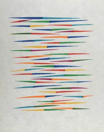 Litografia Dorazio - Composition (#G), 1976