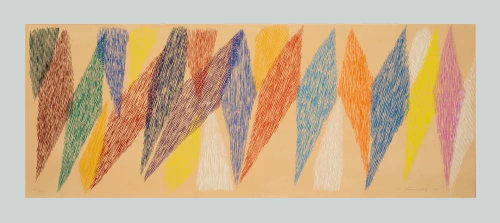 Serigrafia Dorazio - Composizione rosa