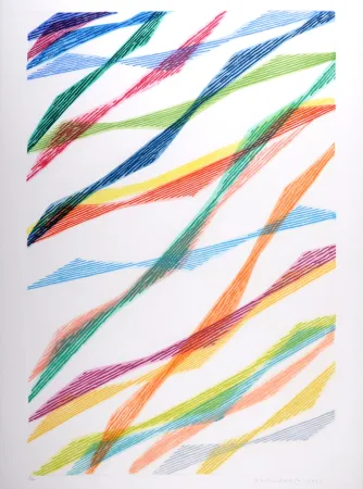 Incisione Dorazio - Elogio a Baudelaire #2, 1993 - Hand-signed