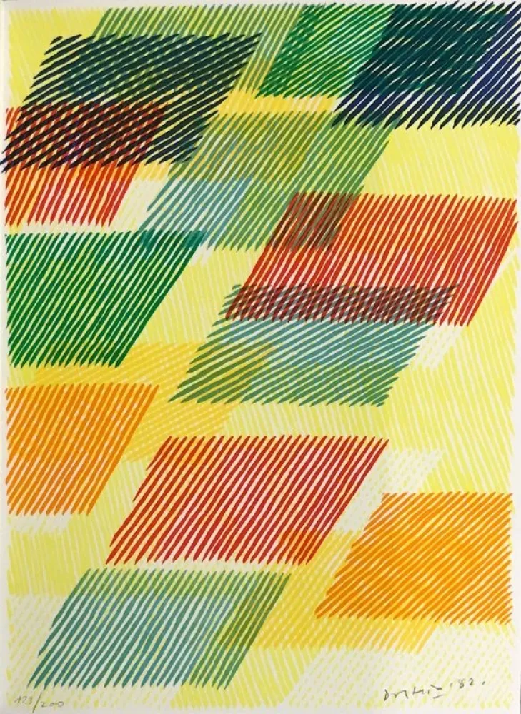 Litografia Dorazio - Erker-Treffen 4 