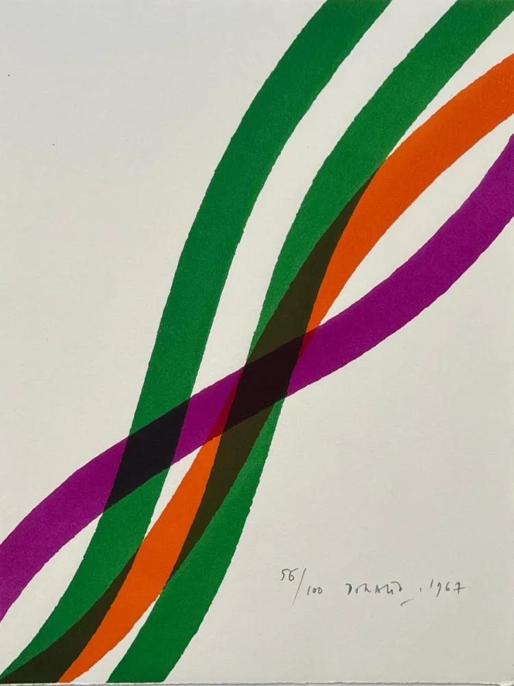 Litografia Dorazio - Hommage à Hans Arp 