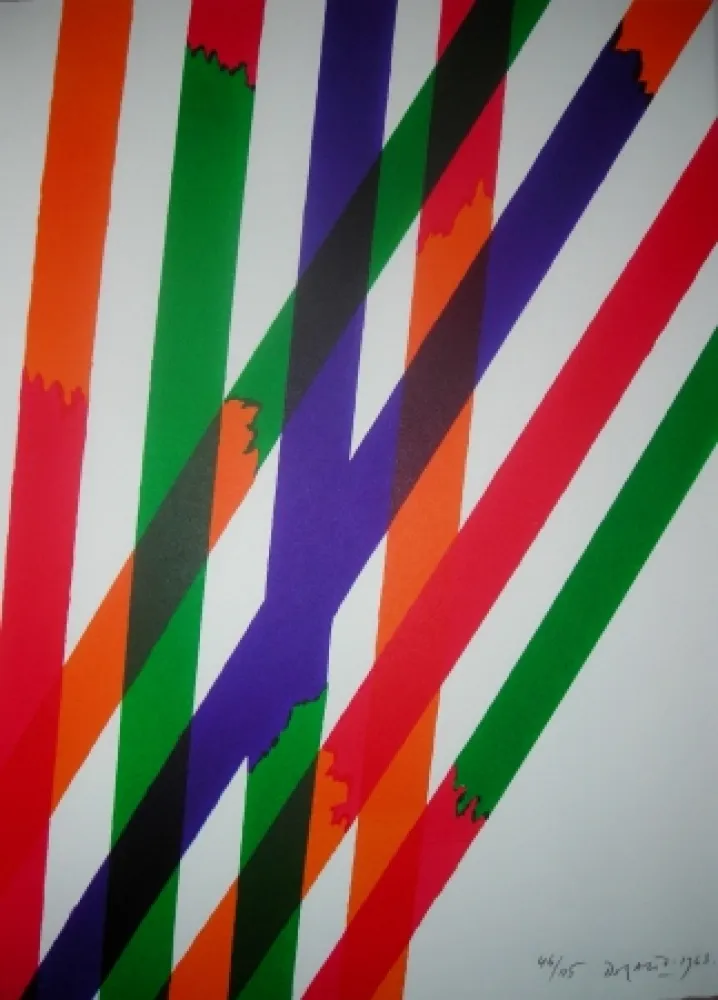 Litografia Dorazio - Jean Cassou: vingt-deux poèms