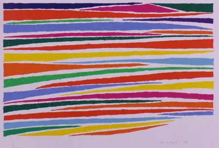 Litografia Dorazio - SENZA TITOLO