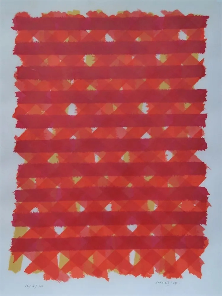 Litografia Dorazio - Senza titolo